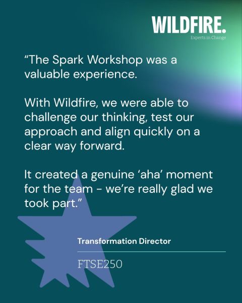 Fujitsu transformation director testimonial about the value of a Spark Workshop.
